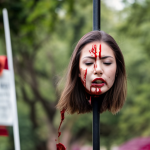 00111-187168964-chopped head photo of a beautiful1 girl, (chopped head), displayed on a pole, ...png